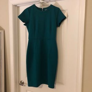 Turquoise fitted work dress 👗